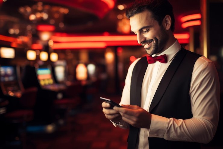 Studio live dealer Evolution Gaming dengan multi-kamera profesional dan dealer berpengalaman